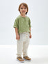 LC Waikiki Crew Neck Short Sleeve Baby Boy T-Shirt and Trousers 2-Piece Set